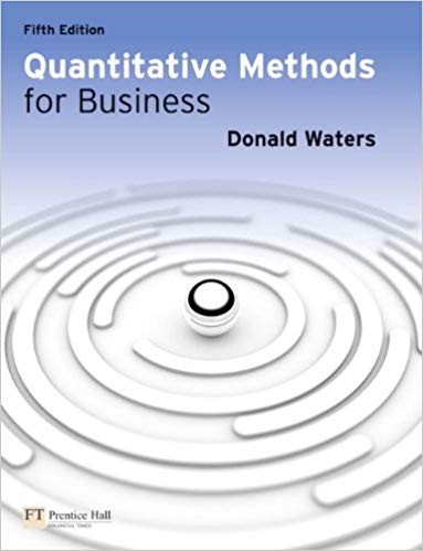 Donald Waters – Quantitative Methods for Business – book – B888z