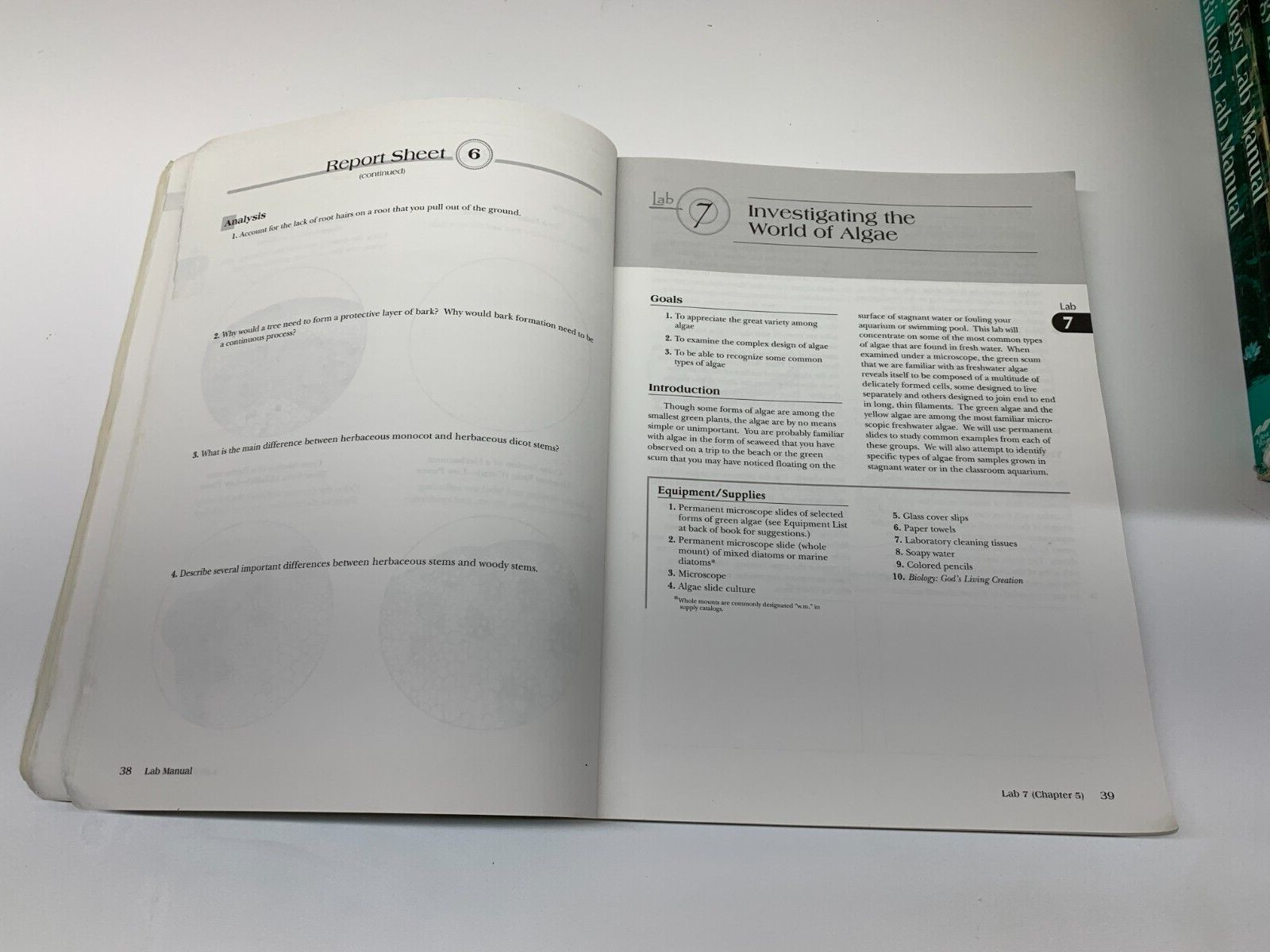 A Beka Book 10 Gr. Biology Field and Laboratory Manual 2nd Edition Homeschool
