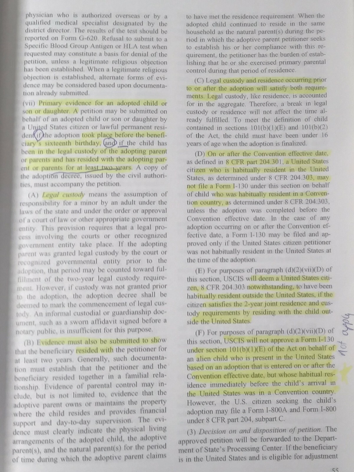 Immigration Regulations 8 CFR Vol 1 2013 Edition