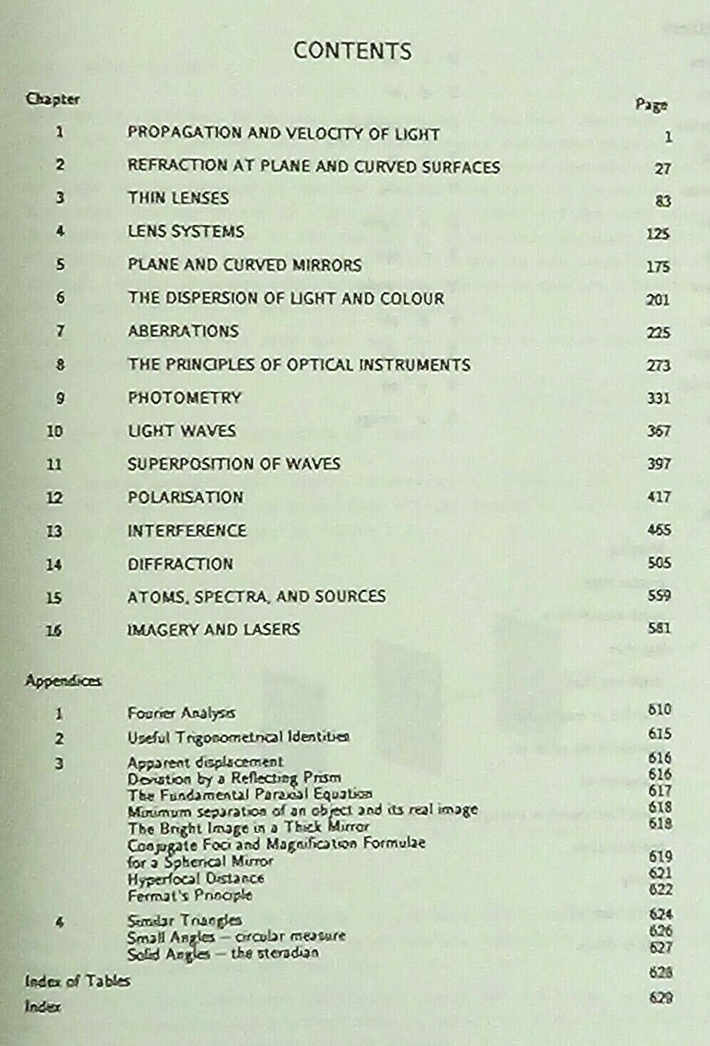 Optics by Tunnacliffe & Hirst, 1990 4th Impression ABDO College Education HB