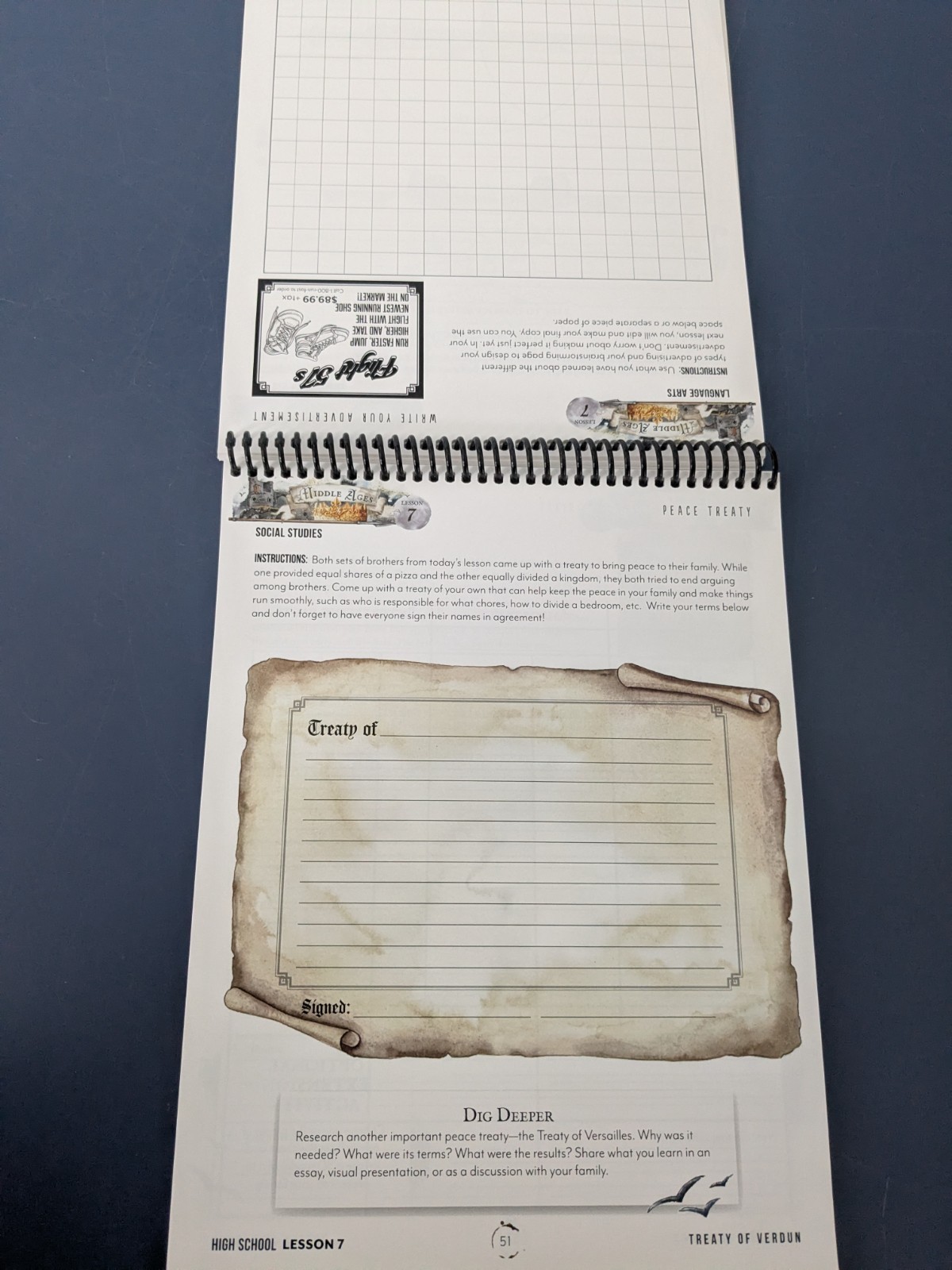 Gather Round Homeschool Curriculum – Middle Ages – High School Workbook