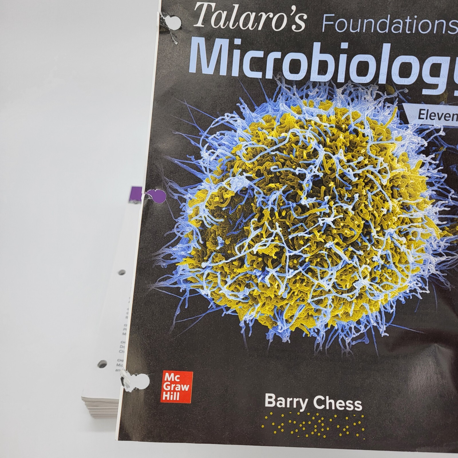 Talaro’s Foundations in Microbiology 11th Edition – Loose Leaf Pages Barry Chess