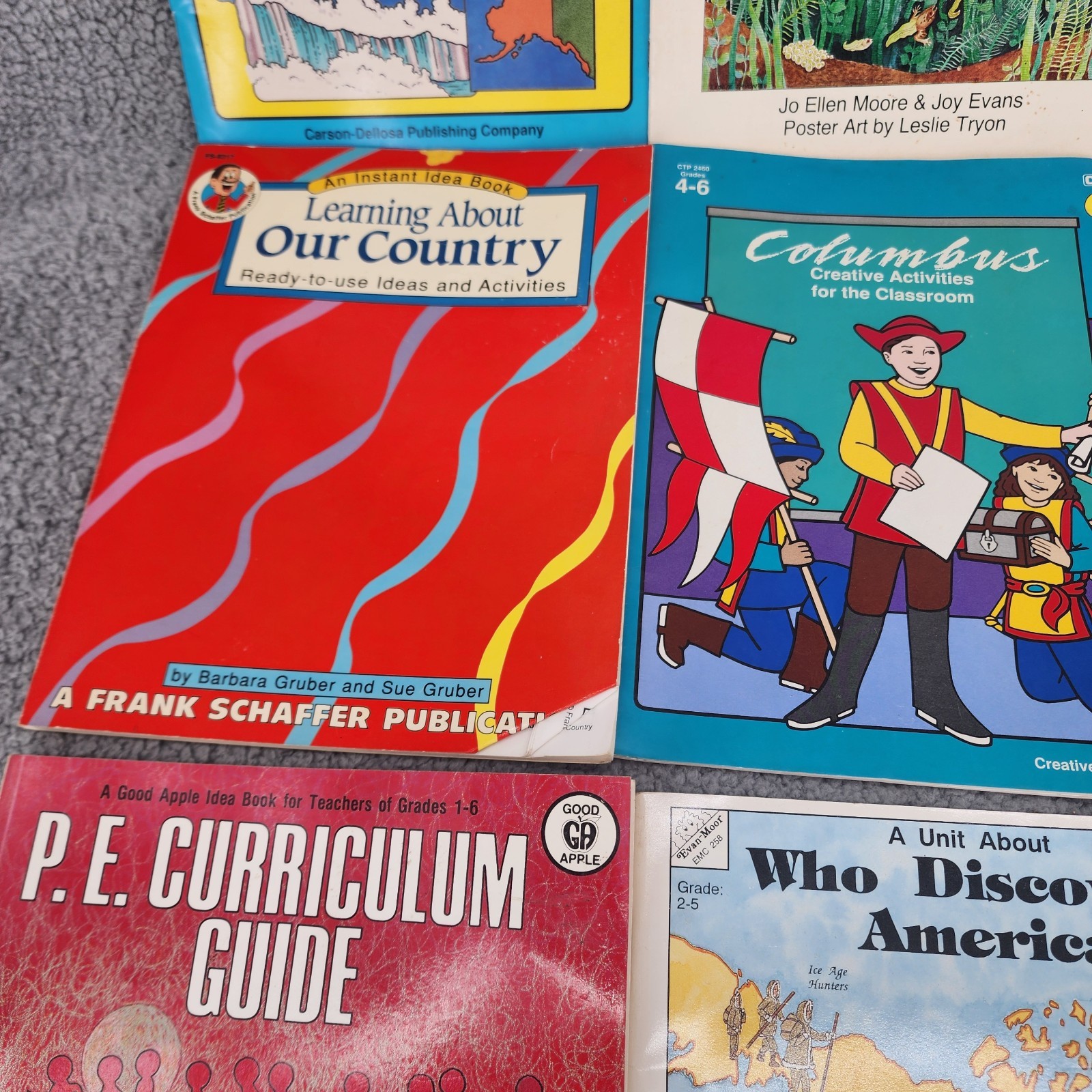 Vtg Mixed Lot of 9 Books Children Homeschool Learning Resources Activity