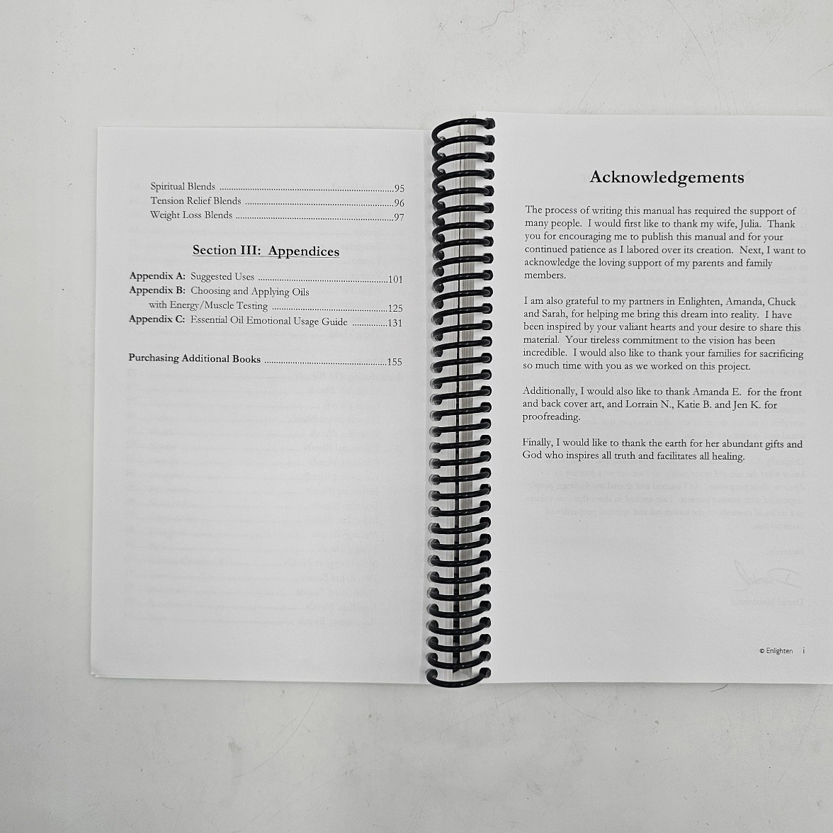 UNMARKED Emotional Healing with Essential Oils | Spiral Bound Aromatherapy | VG+