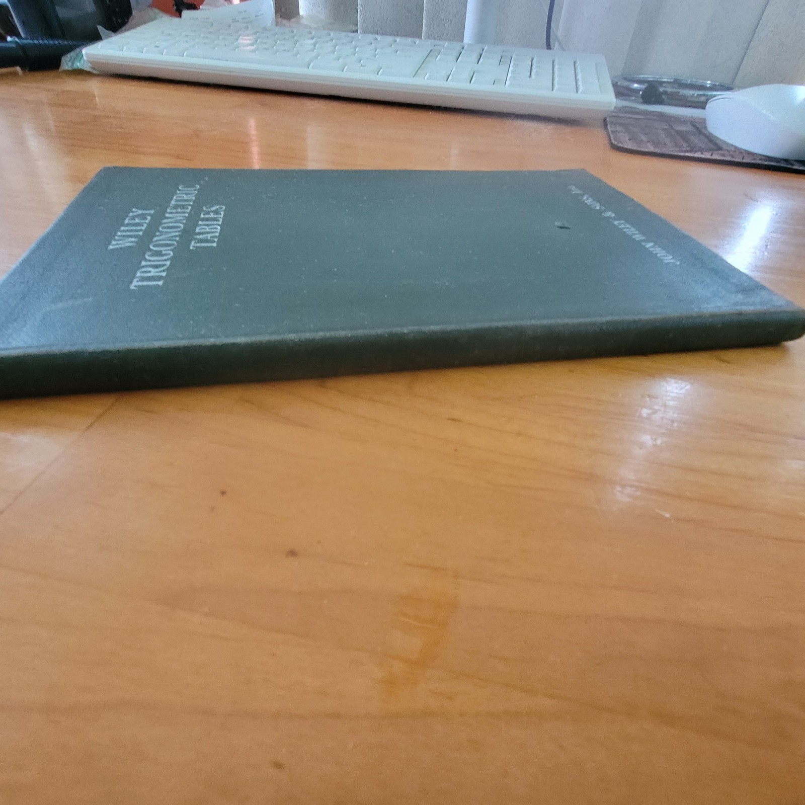 Vintage Wiley Trigonometric Tables John Wiley Sons Hardcover Math Reference Book