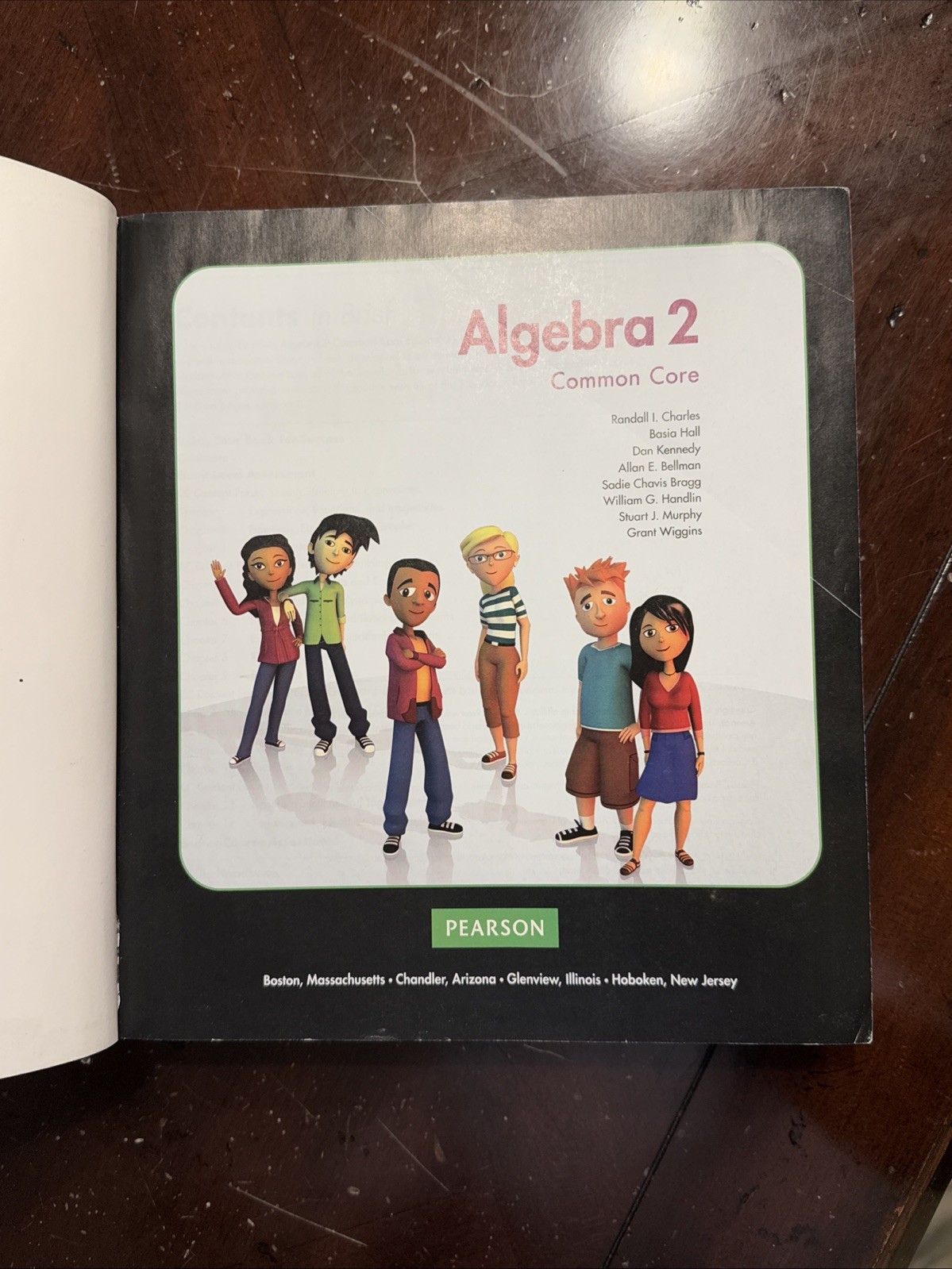 Algebra 2 Common Core Textbook by Charles PEARSON ~ High School Math Book ~ 2015