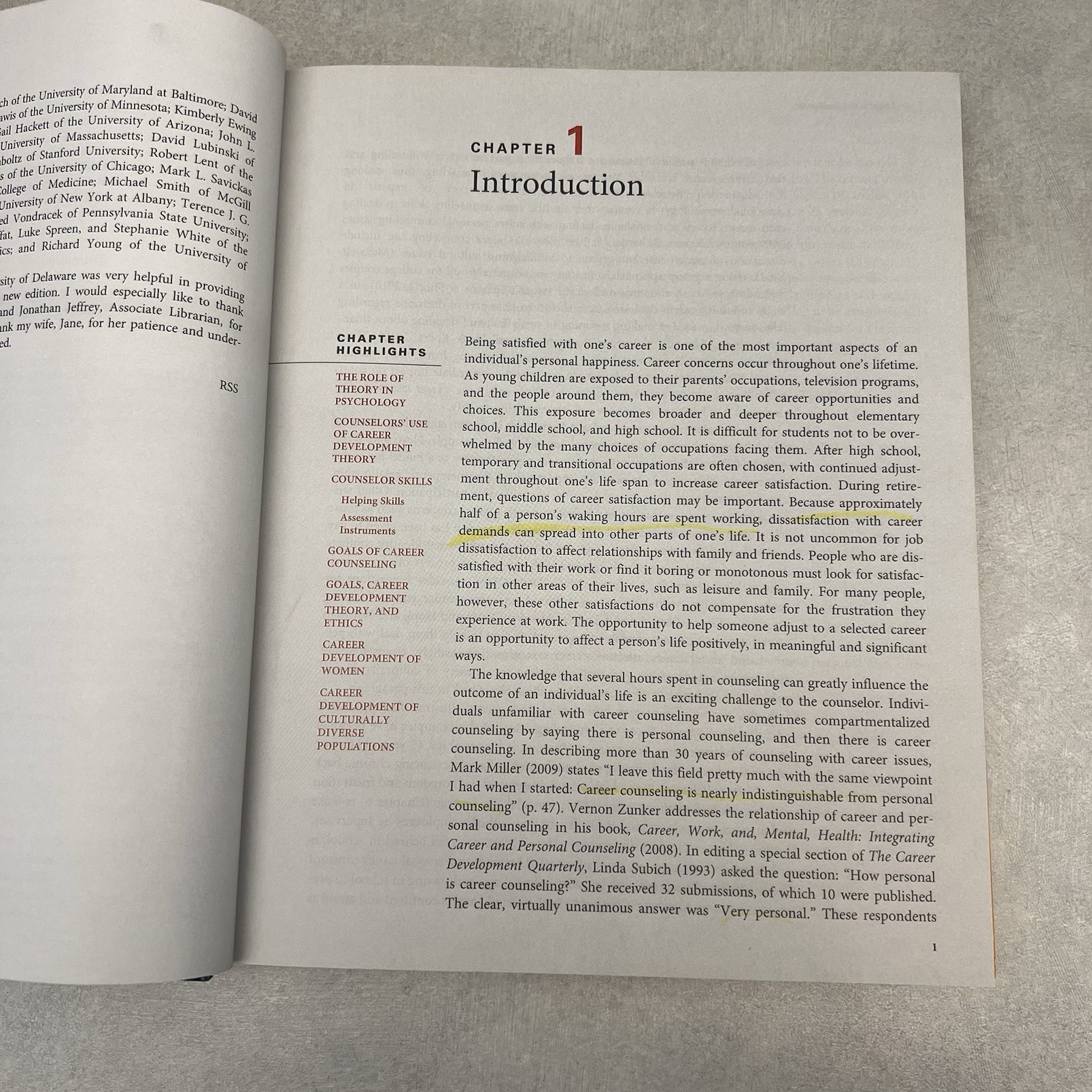 Applying Career Development Theory to Counseling – Richard S Sharf