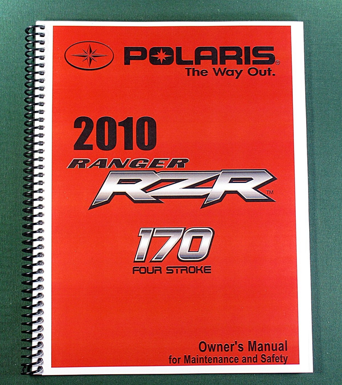 2010 Polaris Ranger RZR 170 Owner’s Manual: 114 Pages & Protective Covers!