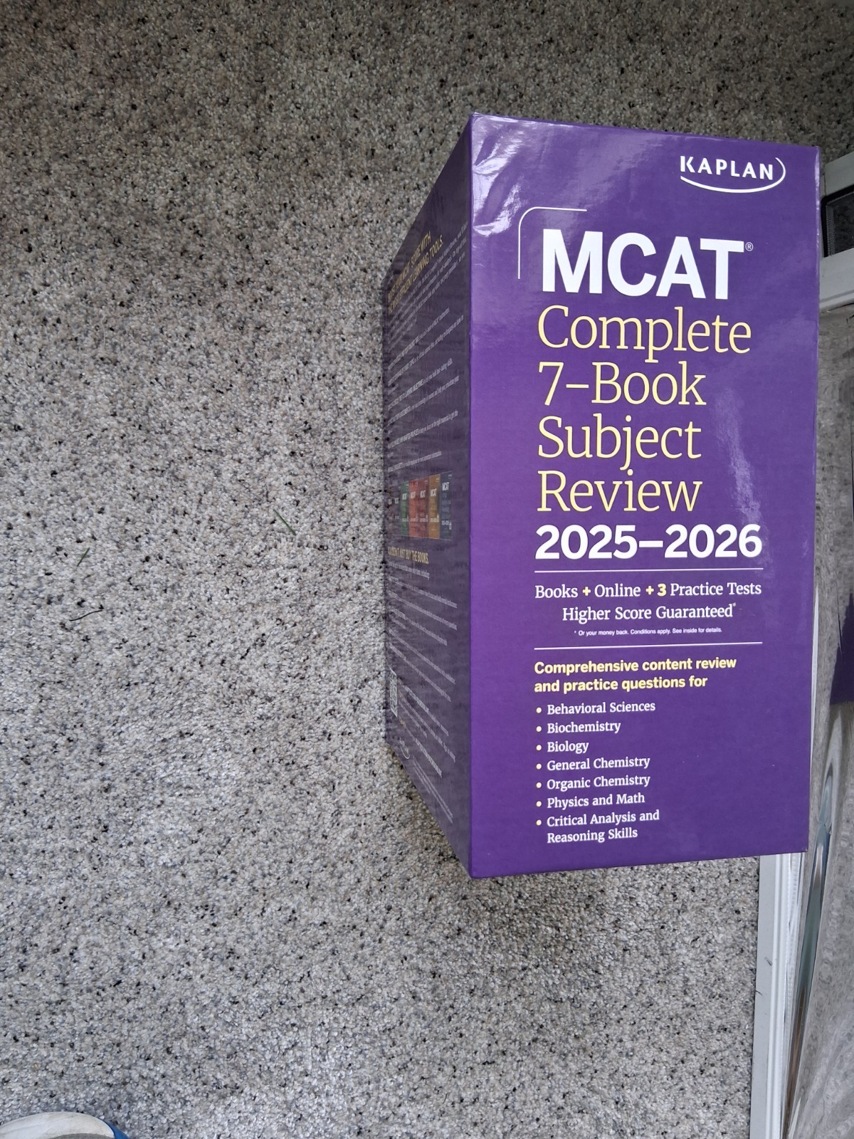MCAT Complete 7-Book Subject Review – Kaplan- Like New!