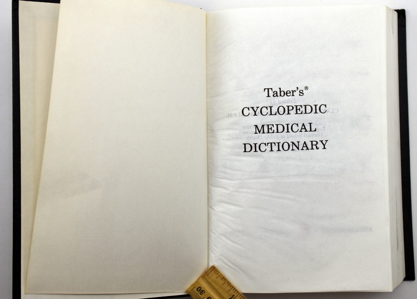 Taber’s Cyclopedic Medical Dictionary,14th Edition Illustrated Hardcover HC 1982