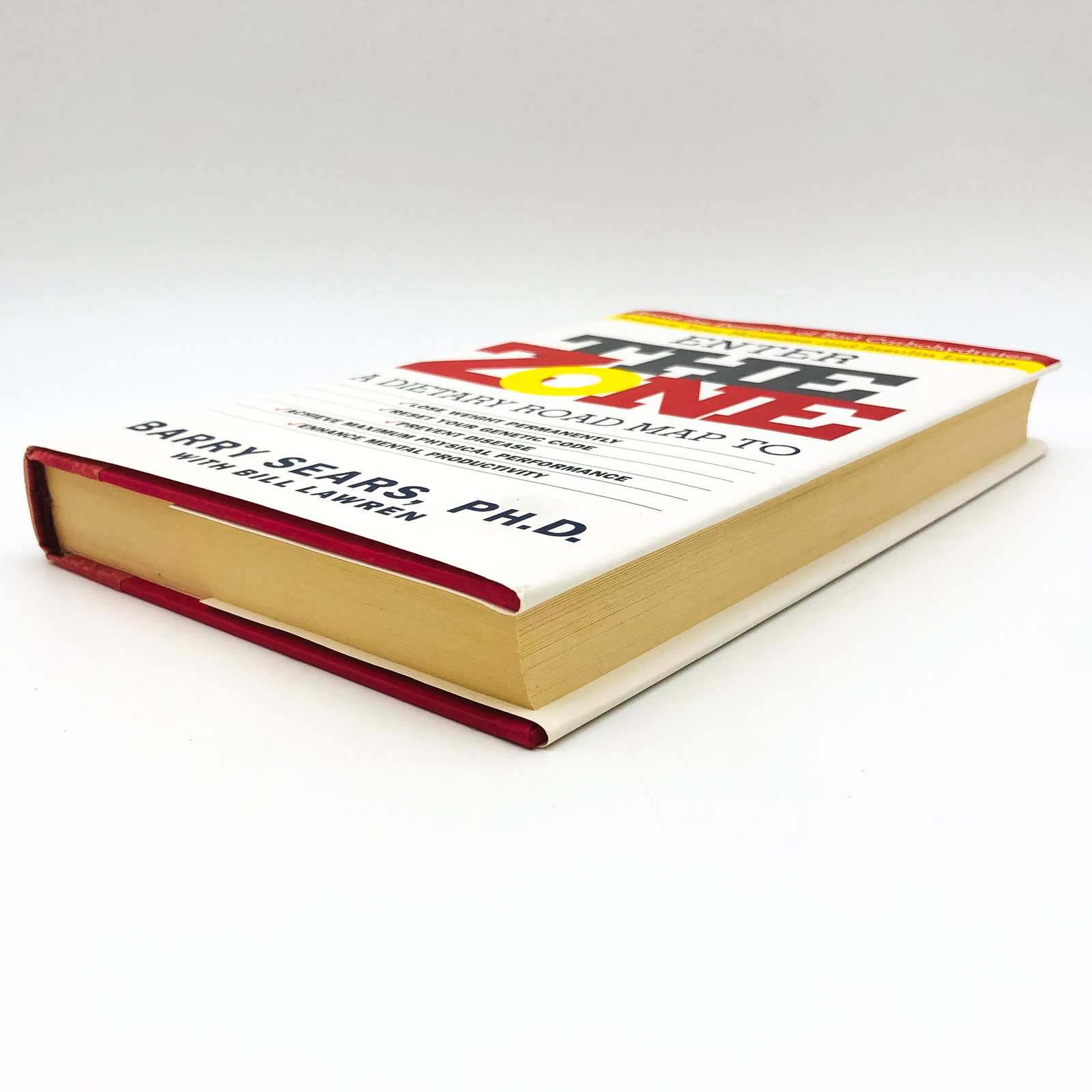 Enter The Zone Hardcover Barry Sears PHD 1995 Nutrition Health Calories Dieting