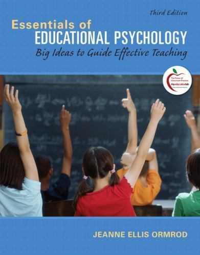 Essentials of Educational Psychol- 9780131367272, Jeanne Ellis Ormrod, paperback