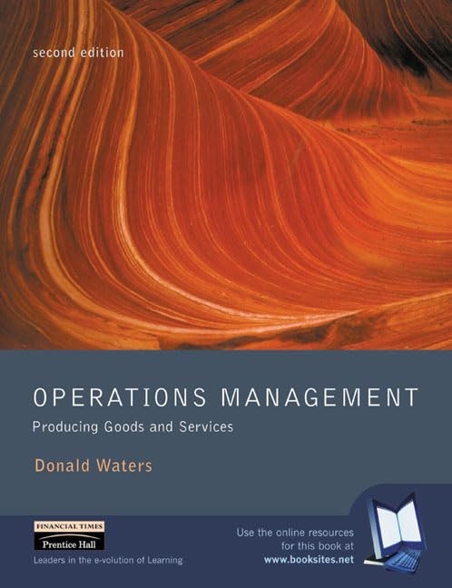 Operations Management: Producing Go… by Waters, Mr Donald Paperback / softback