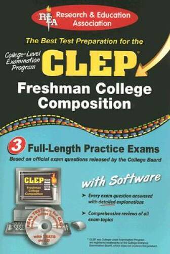 CLEP Freshman College Composition (CLEP Test Preparation) – Paperback – GOOD
