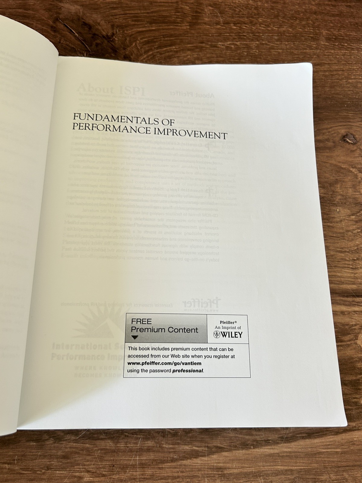 Fundamentals Of Performance Improvement Paperback 3rd Edition 2012 John Wiley