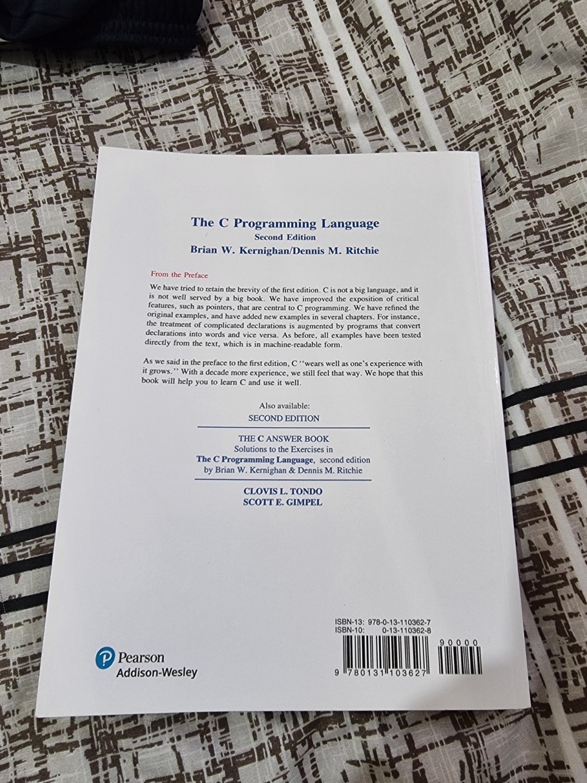 C Programming Language by Brian Kernighan and Dennis Ritchie (1988, Trade…