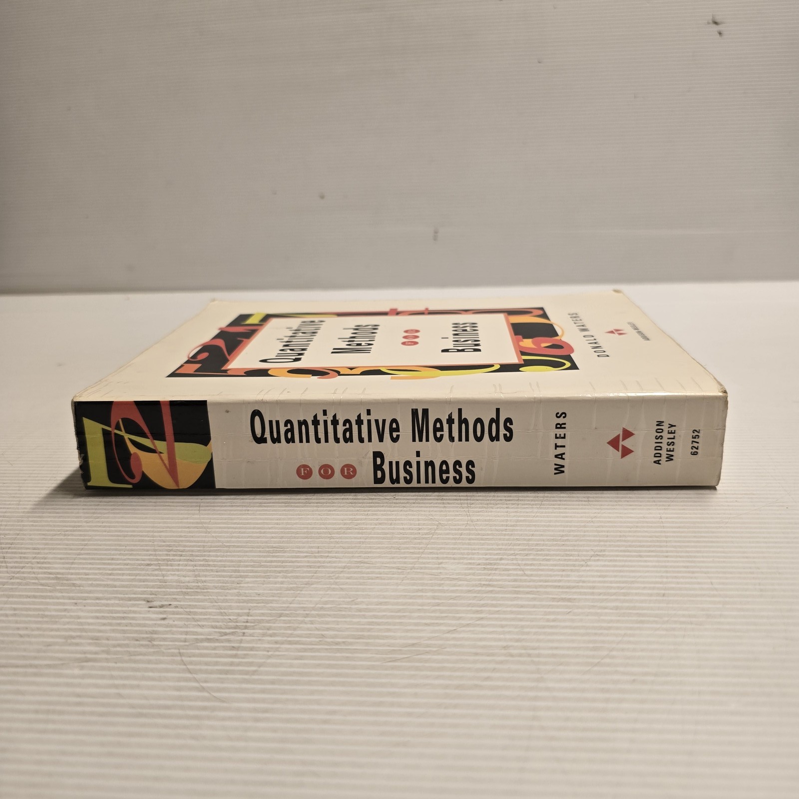 Quantitative Methods For Business Donald Waters Textbook Addison-Wesley AU Stock
