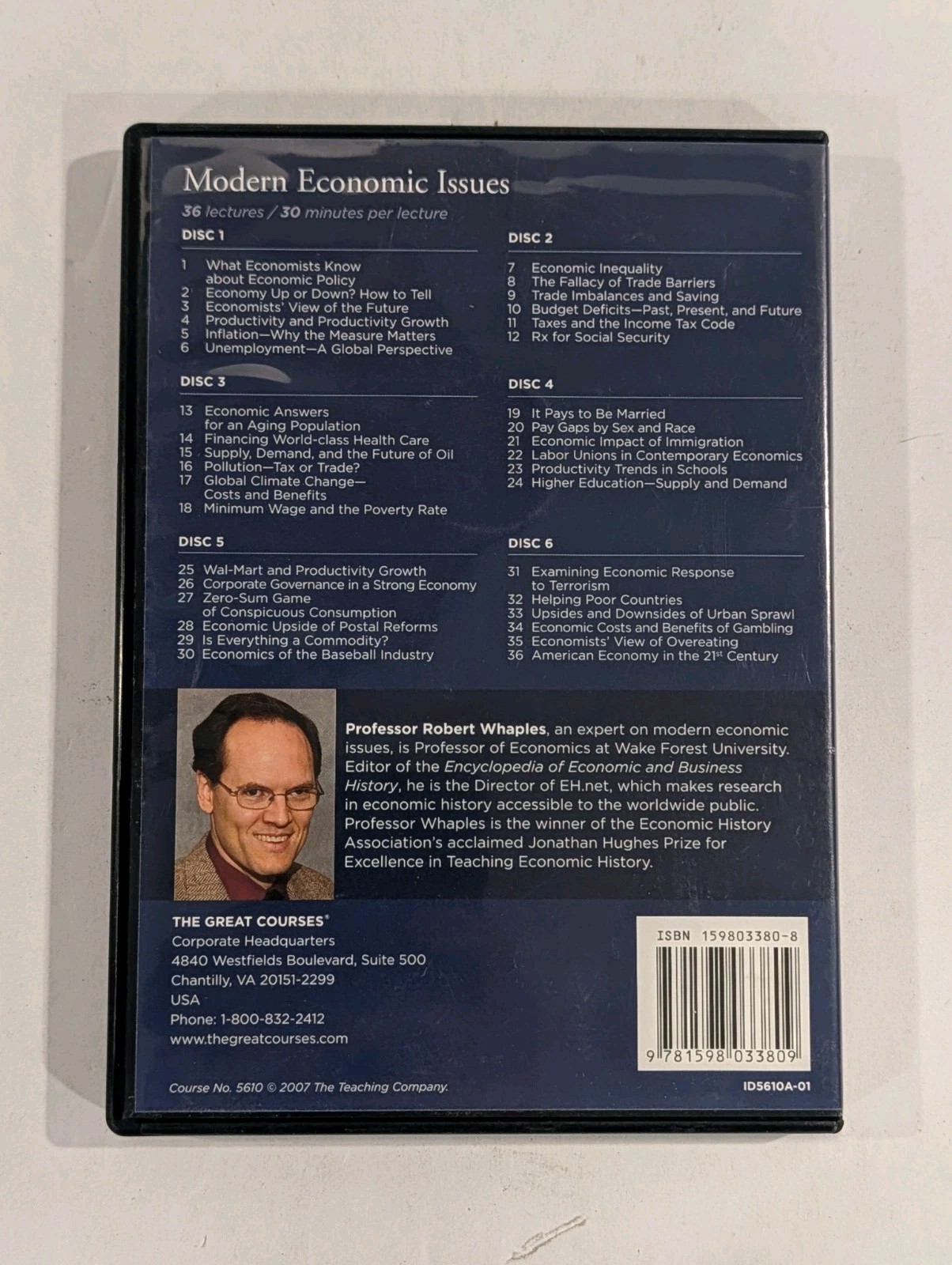 5 Lot Of Great Courses DVDs | Writing, Photography, Travel, Economics, English