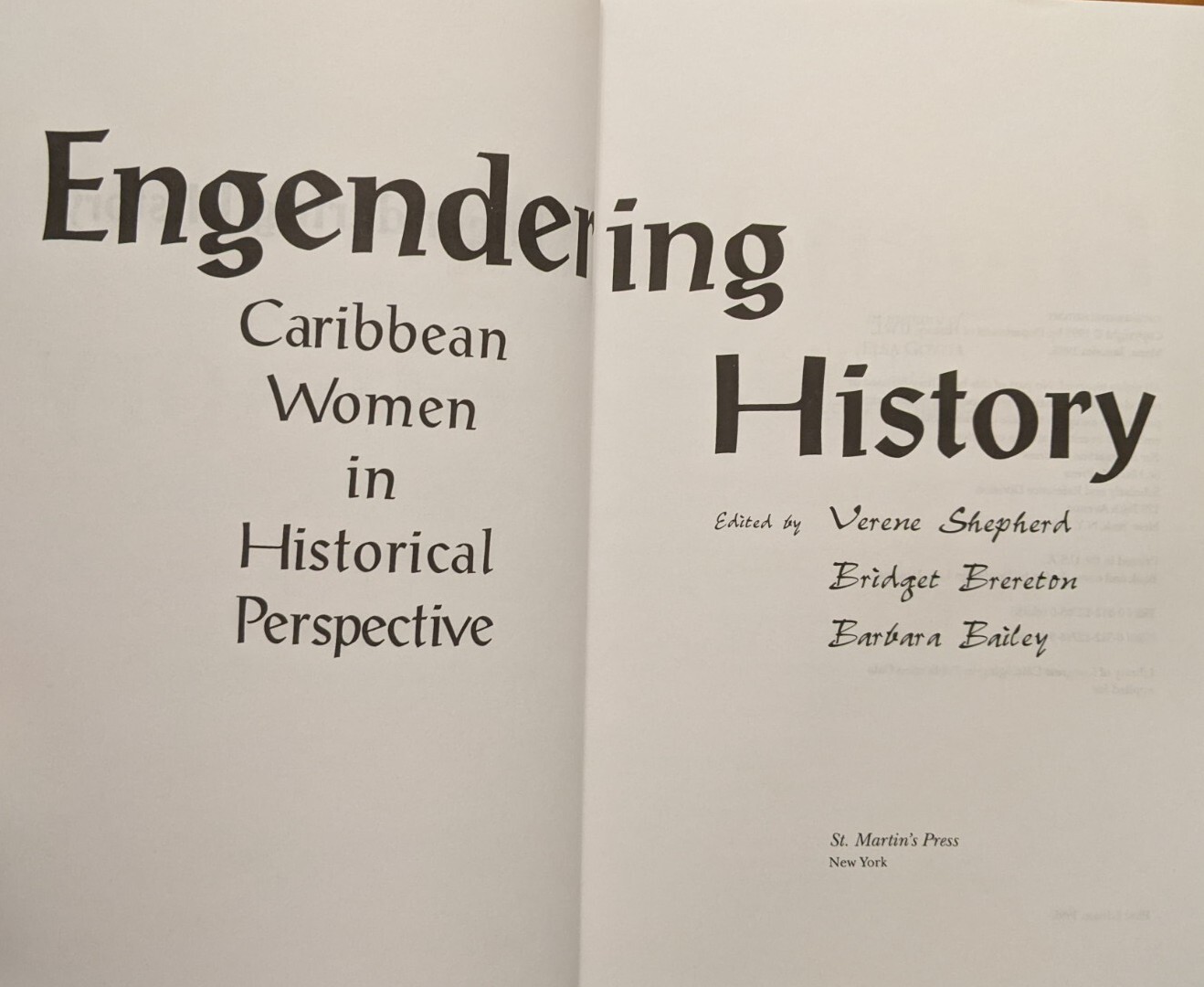 Engendering History : Caribbean Women in Historical Perspective