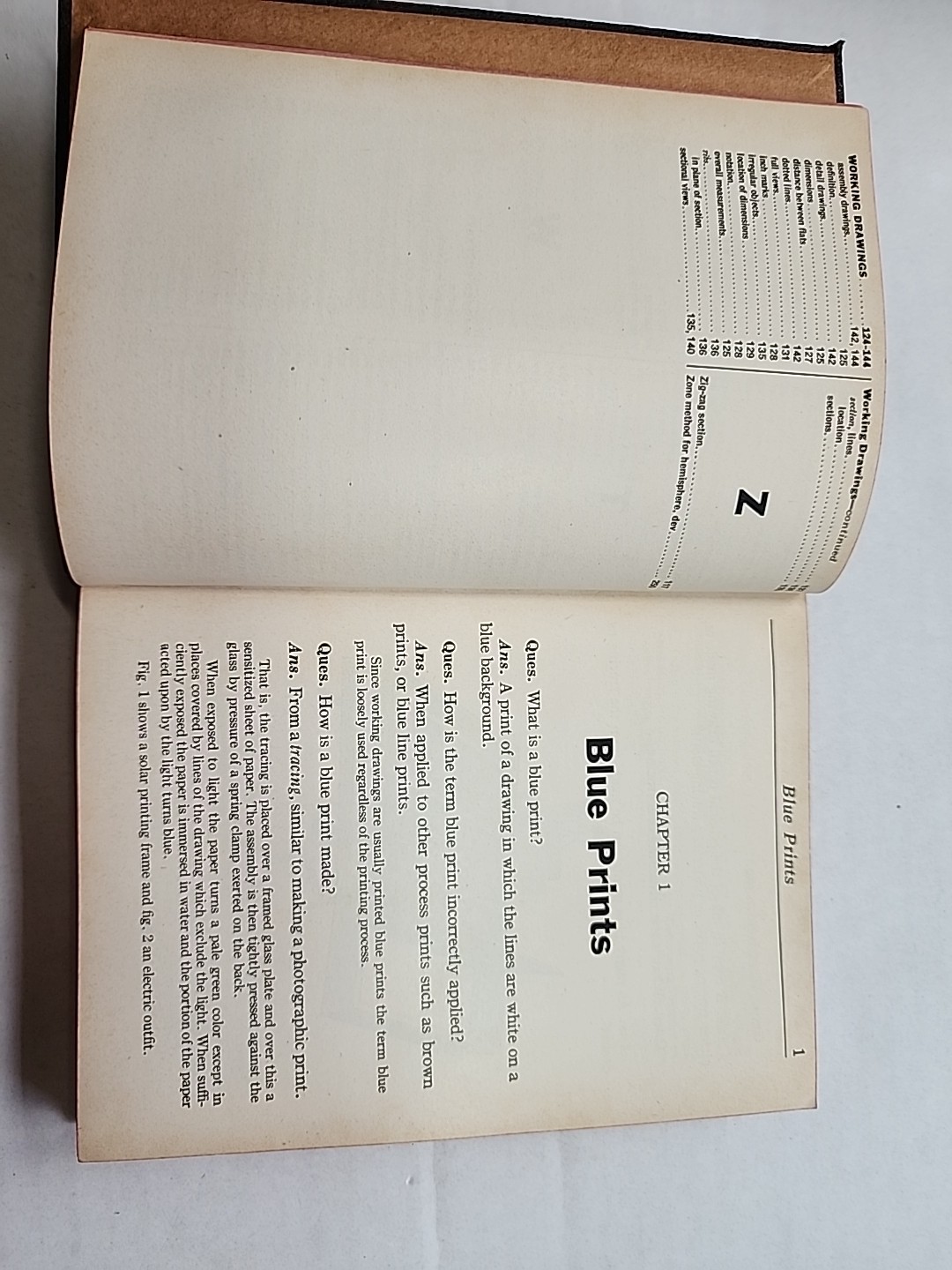 1943 AUDELS Answers On Blueprint Reading For Mechanics & Builders Book Vtg