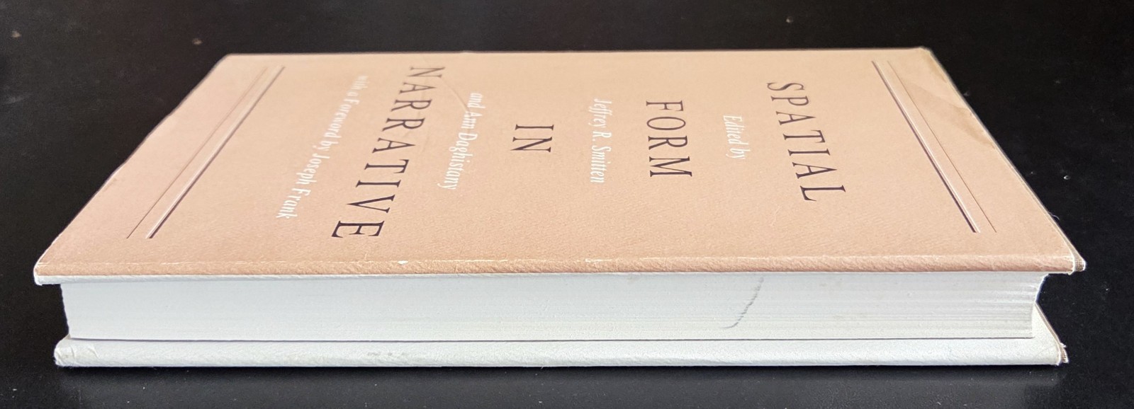 SPATIAL FORM IN NARRATIVE – Jeffrey Smitten & Ann Daghistany, Ed. (hc/dj) 1981