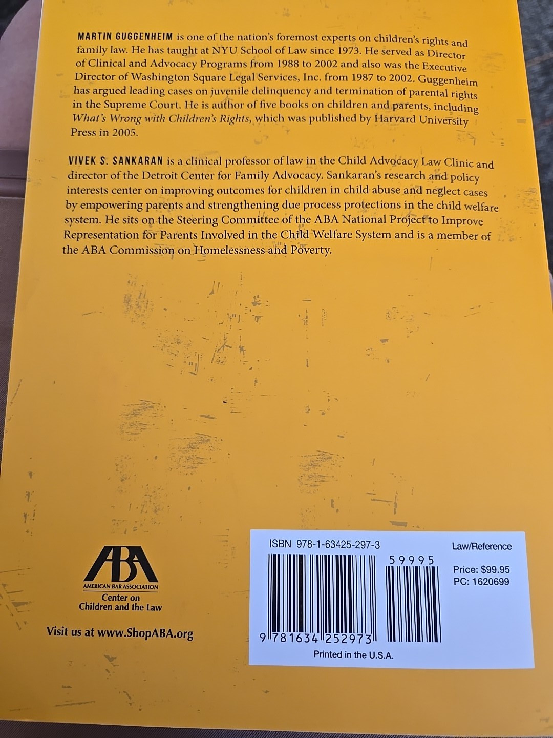 Representing Parents Child Welfare Guggenheim Martin Textbook 2015 ABA