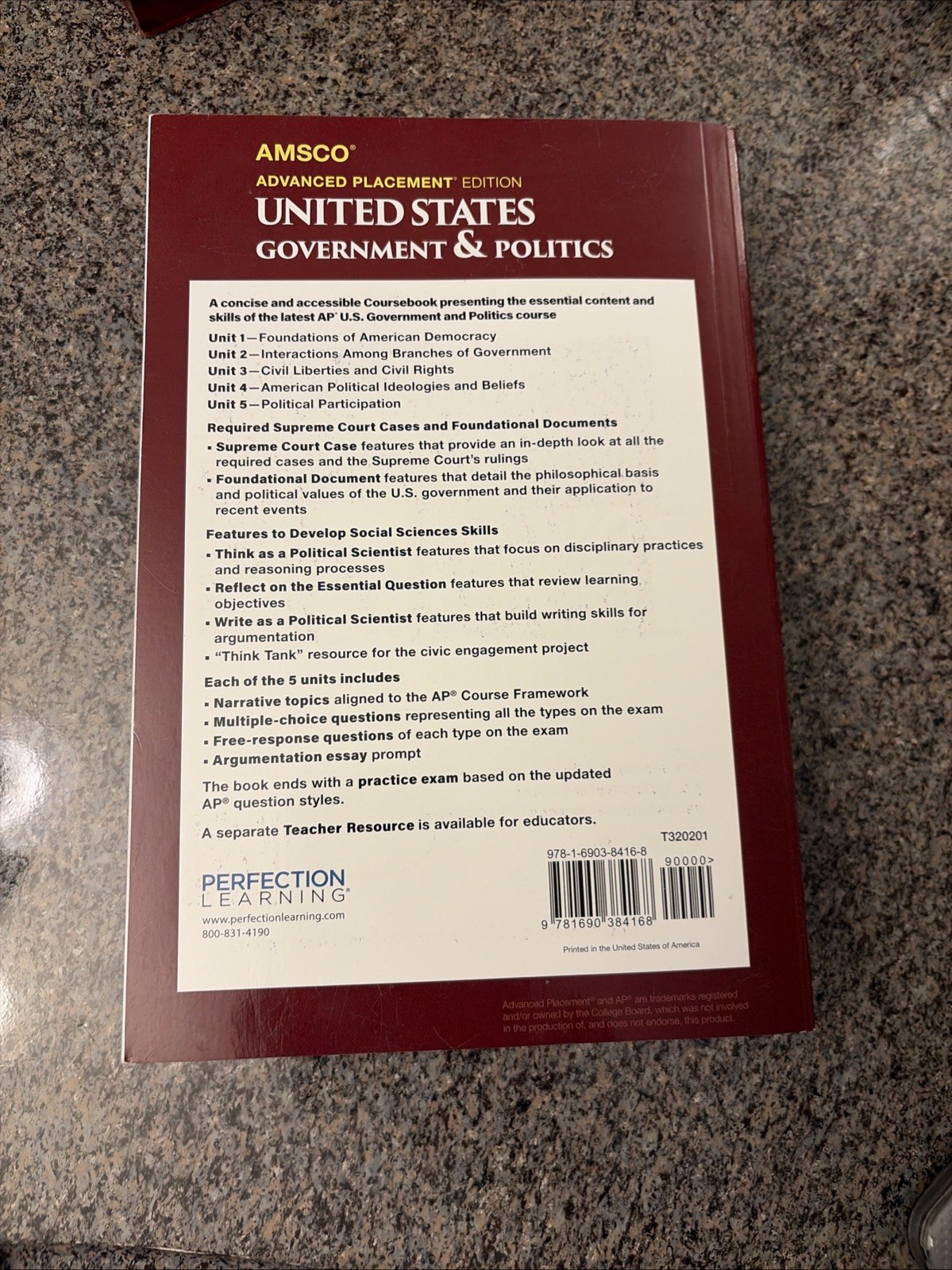 Advanced Placement United States Government & Politics, 3rd Edition by David…