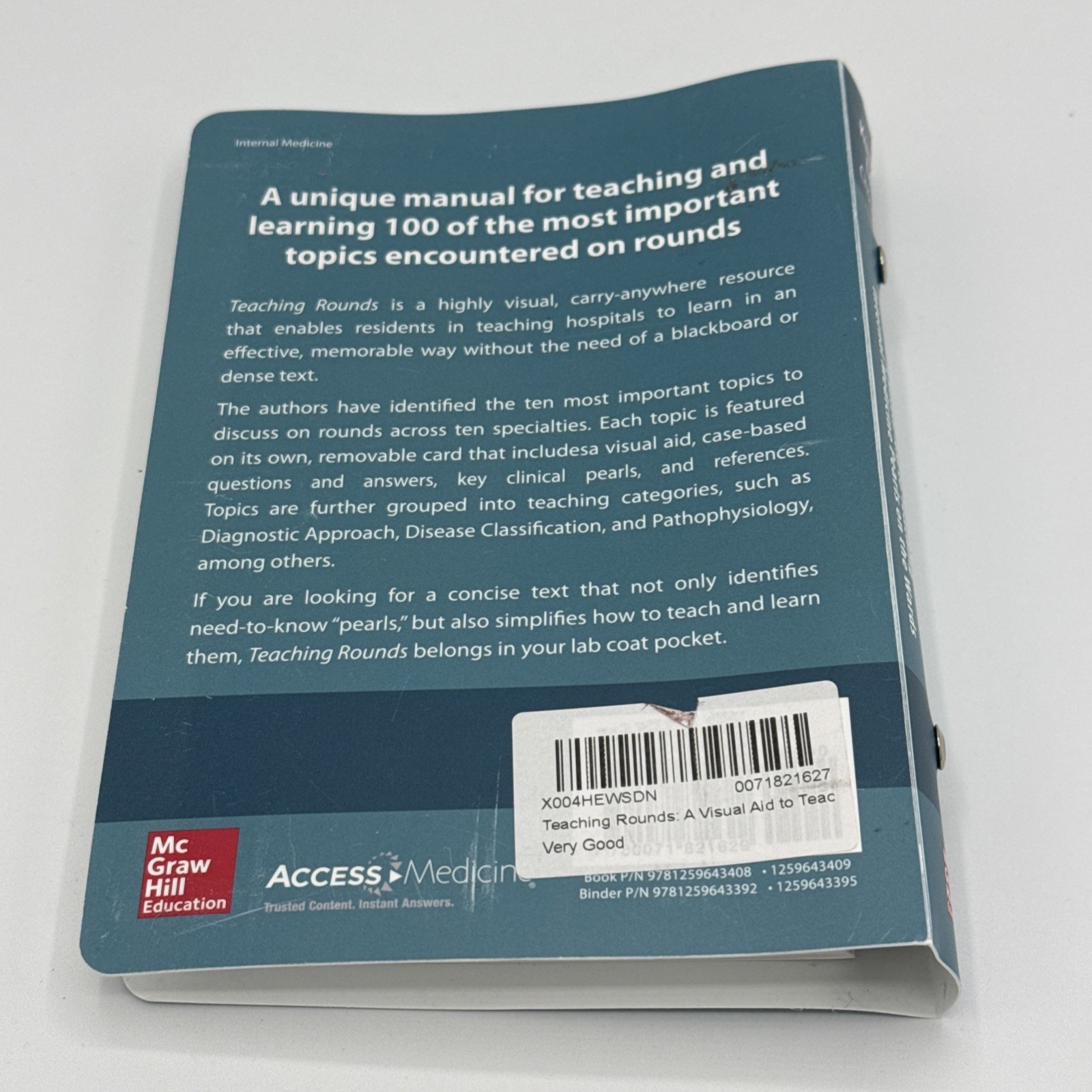 Teaching Rounds: A Visual Aid – Misc. Supplies, by Kumar Navin; Law – Very Good