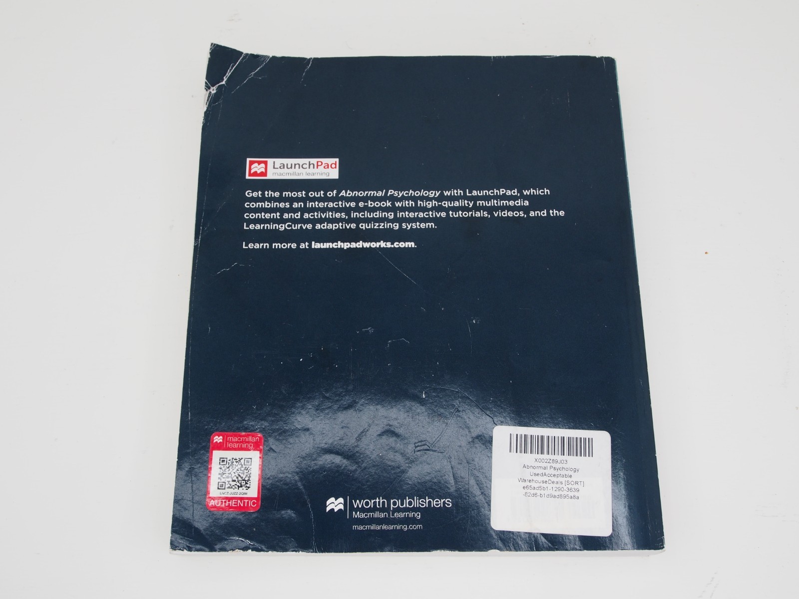 Abnormal Psychology – 11th edition Paperback By Comer, Ronald J