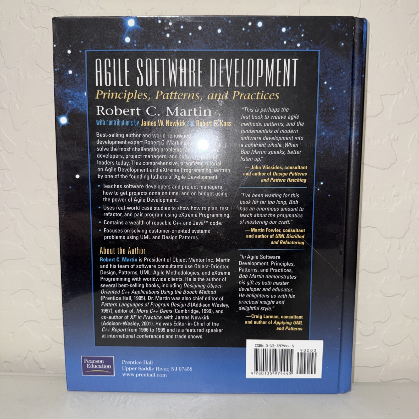 Agile Software Development, Principles, Patterns, (2002, Hardcover)