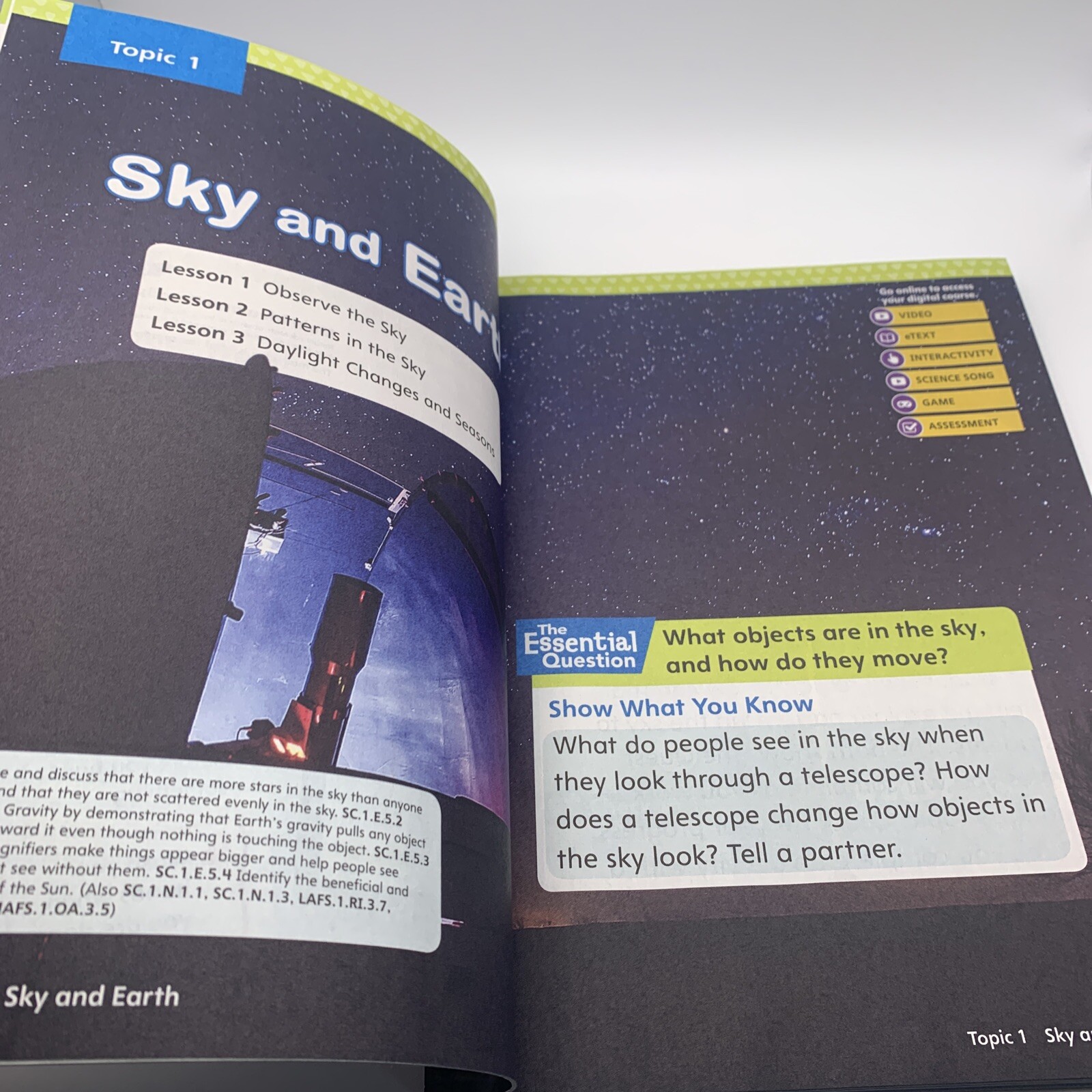 Elevate Science Homeschooling Grade 1 Florida Textbook/Workbook New – No Writing
