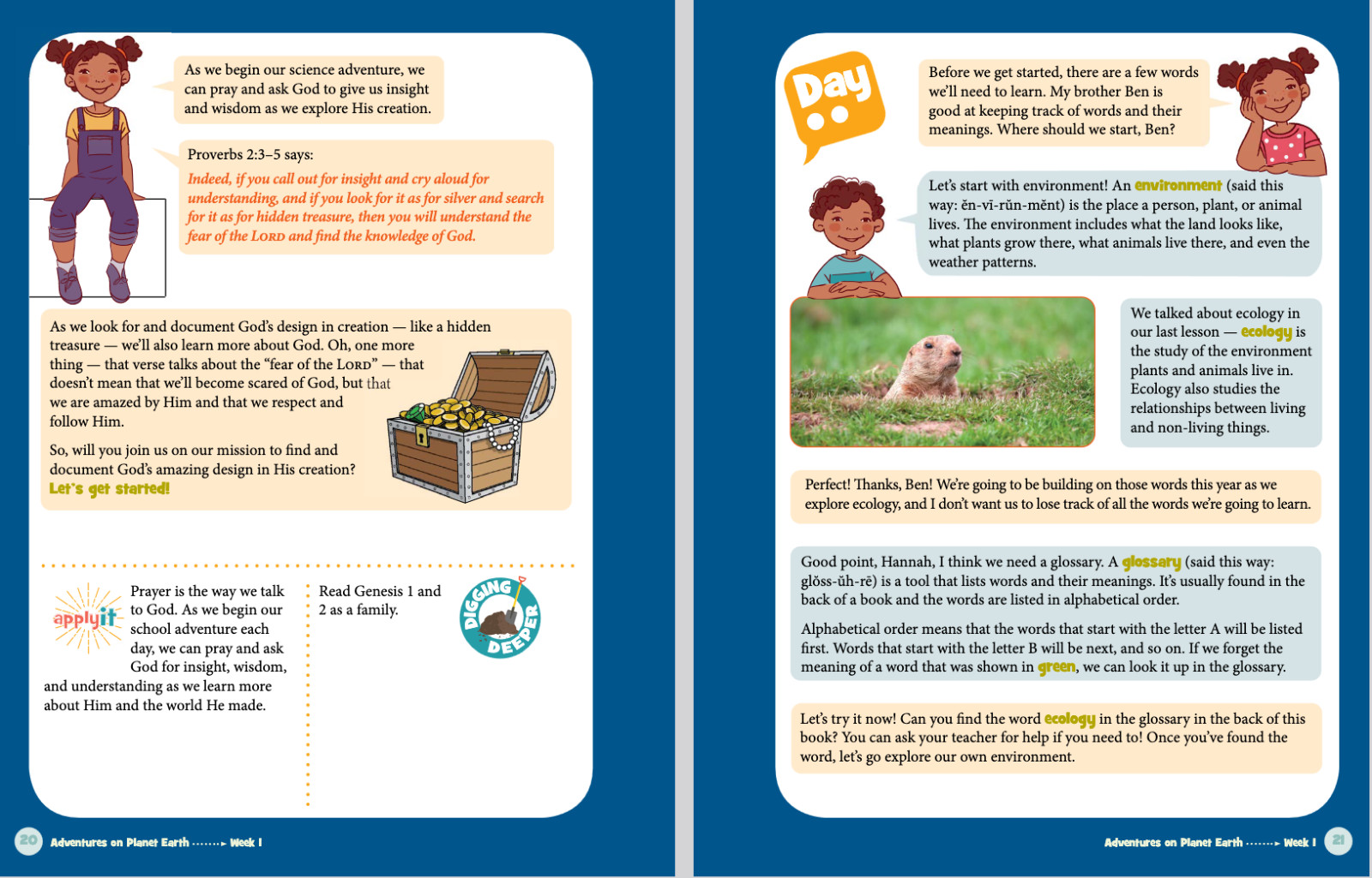Masterbooks ADVENTURES ON PLANET EARTH Level 3 Let’s Talk Science 2nd 3rd 4th Gr