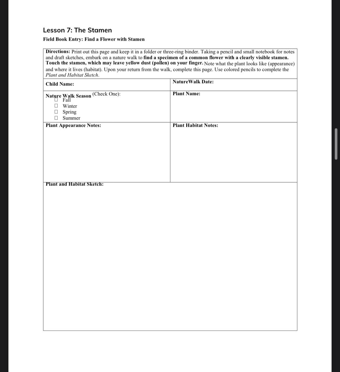 3rd Grade Science Full year Lessons Workbook Third Grade science homeschool