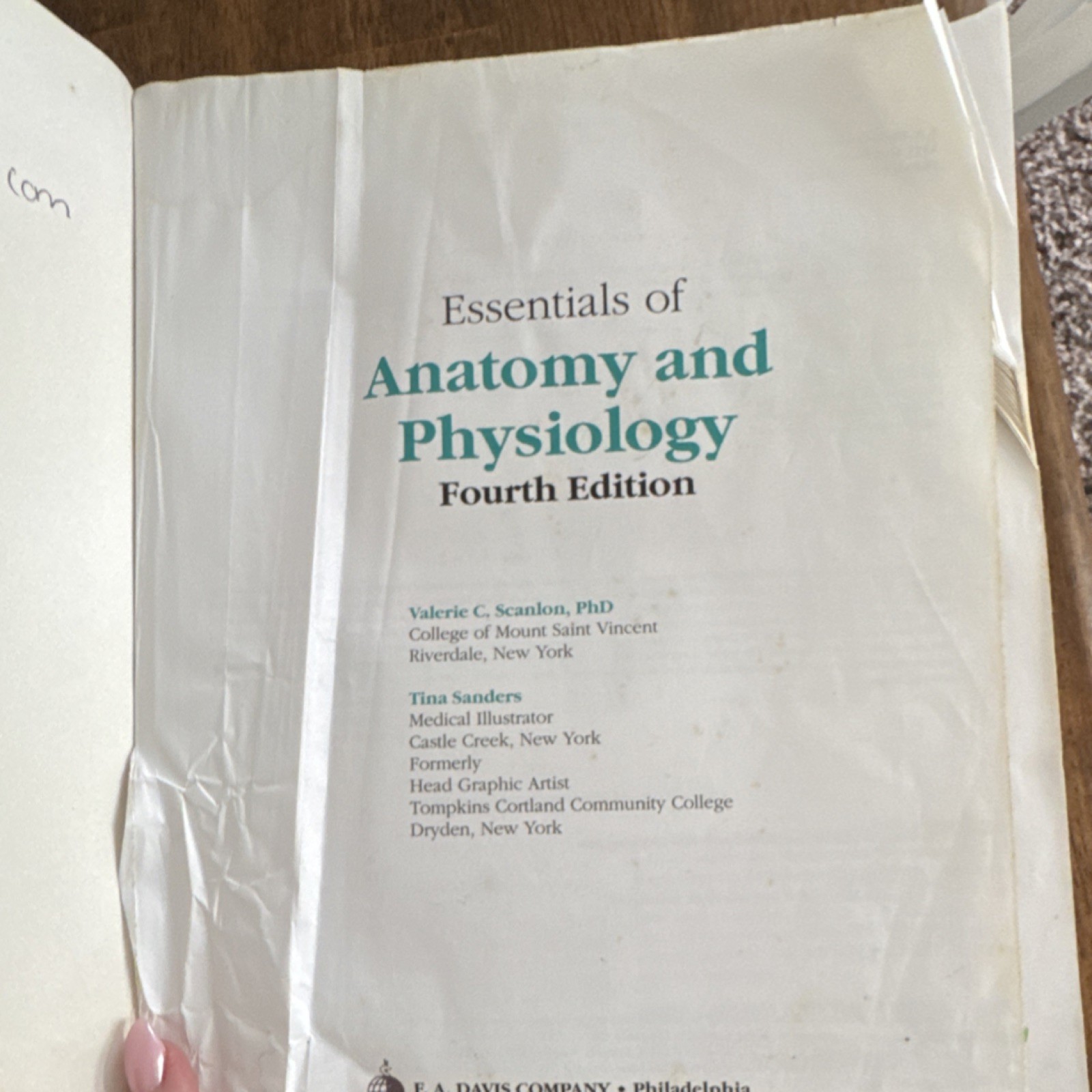 F. A. Davis Company Essentials of Anatomy & Physiology Fourth Edition Full Color