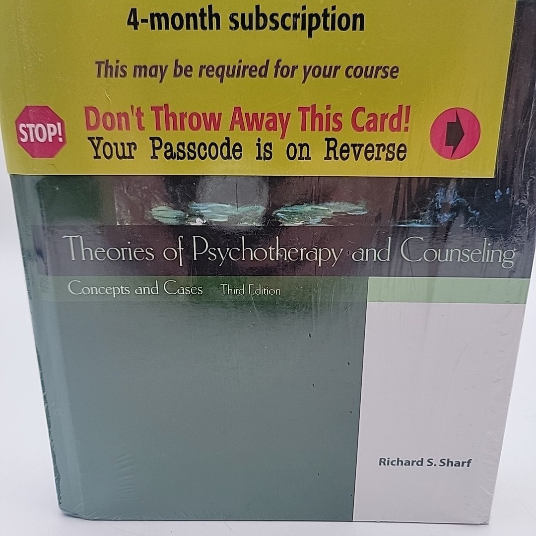 Theories of Psychotherapy & Counseling: Concepts & Cases Third Ed Richard Sharf