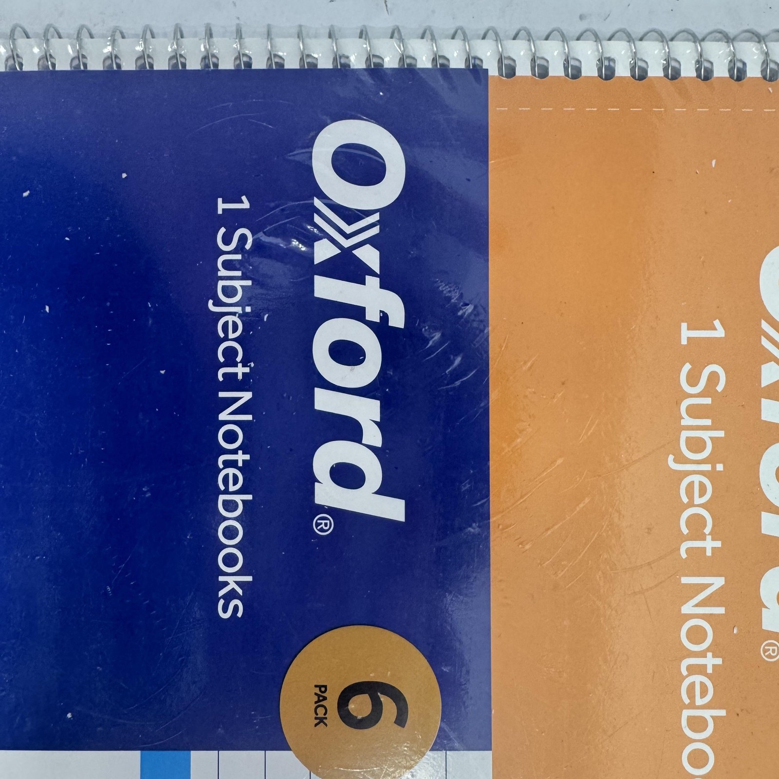 Oxford 1 Subject Notebook 6 Pack 8×10.5 Inch Wide Rule 70 Sheets Journal