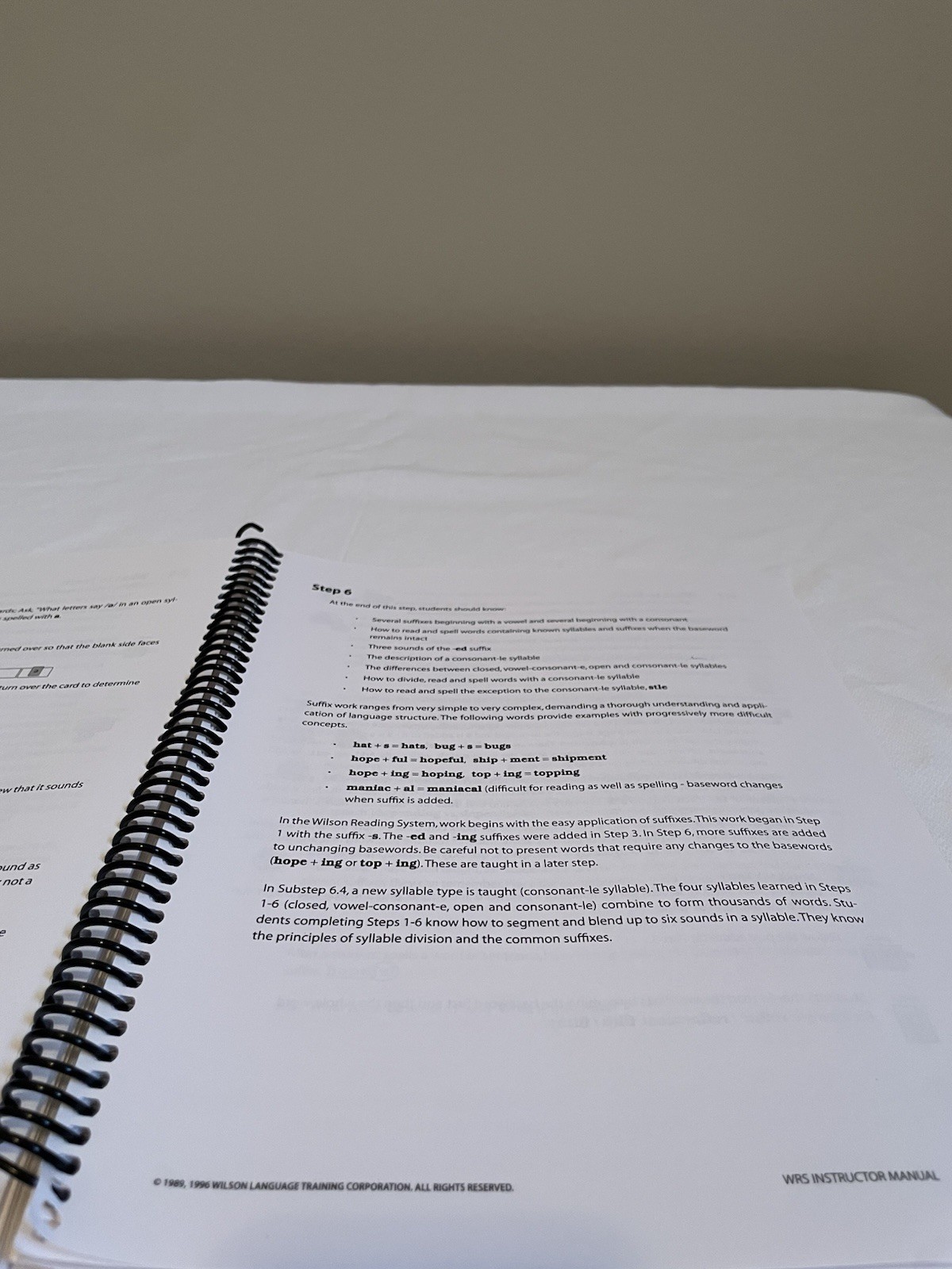 Wilson Reading System Instructor Manual Third Edition Barbara A Wilson