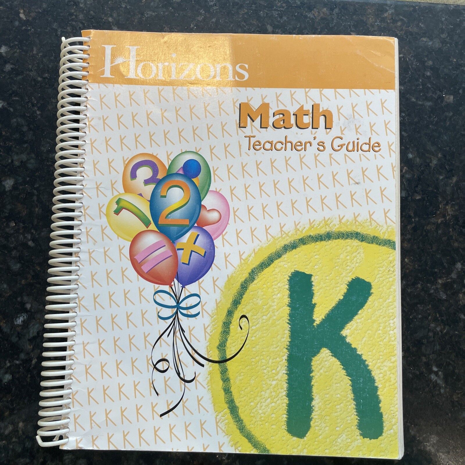 Horizons Math K Teacher’s Guide Homeschool, spiral bound, 2006 print year