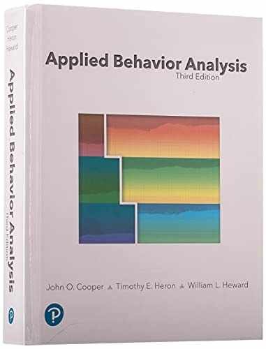 Applied Behavior Analysis – Hardcover, by Cooper John; Heron – Very Good x