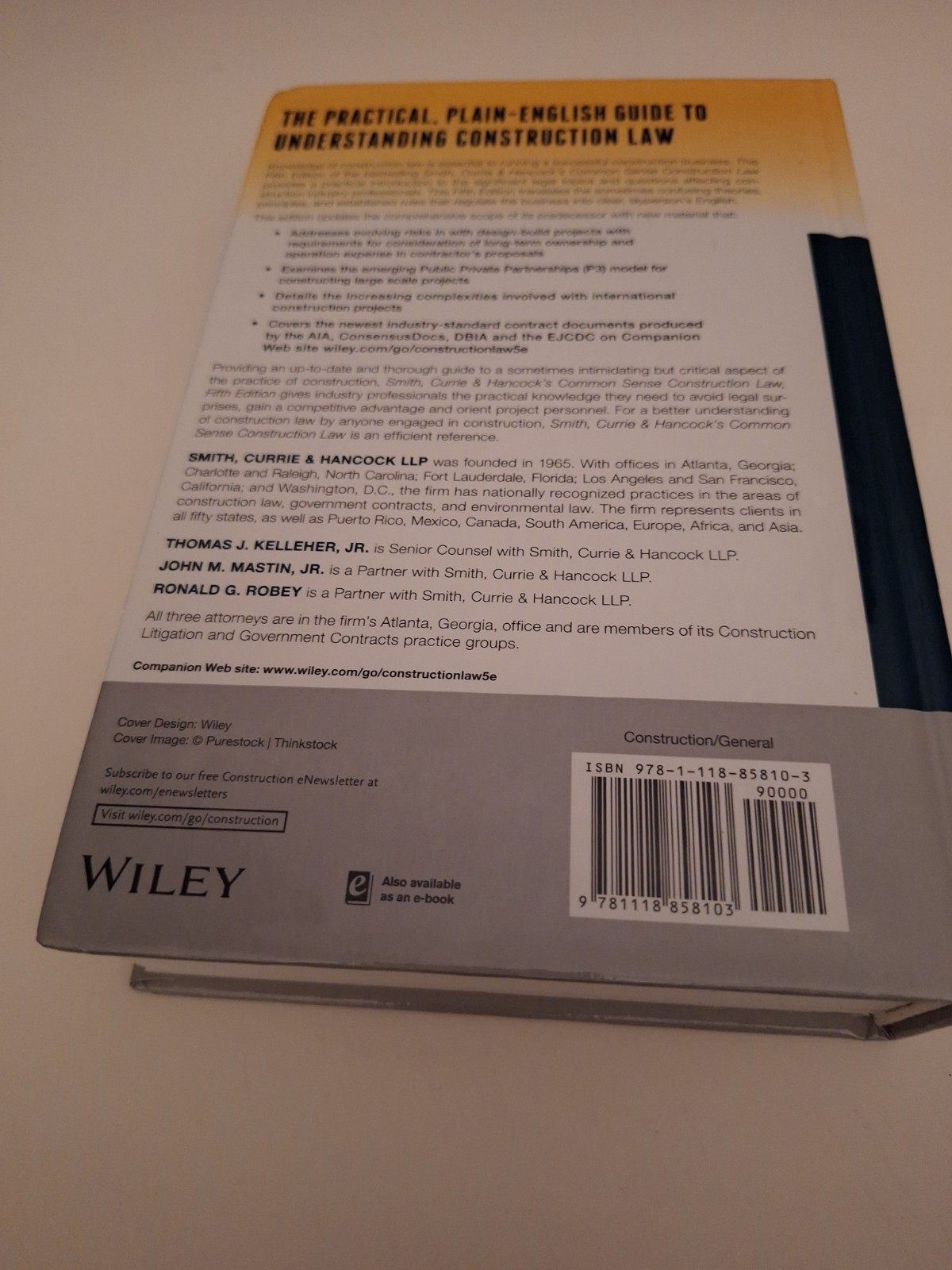Smith, Currie and Hancock′s Common Sense Construction Law : A Practical…