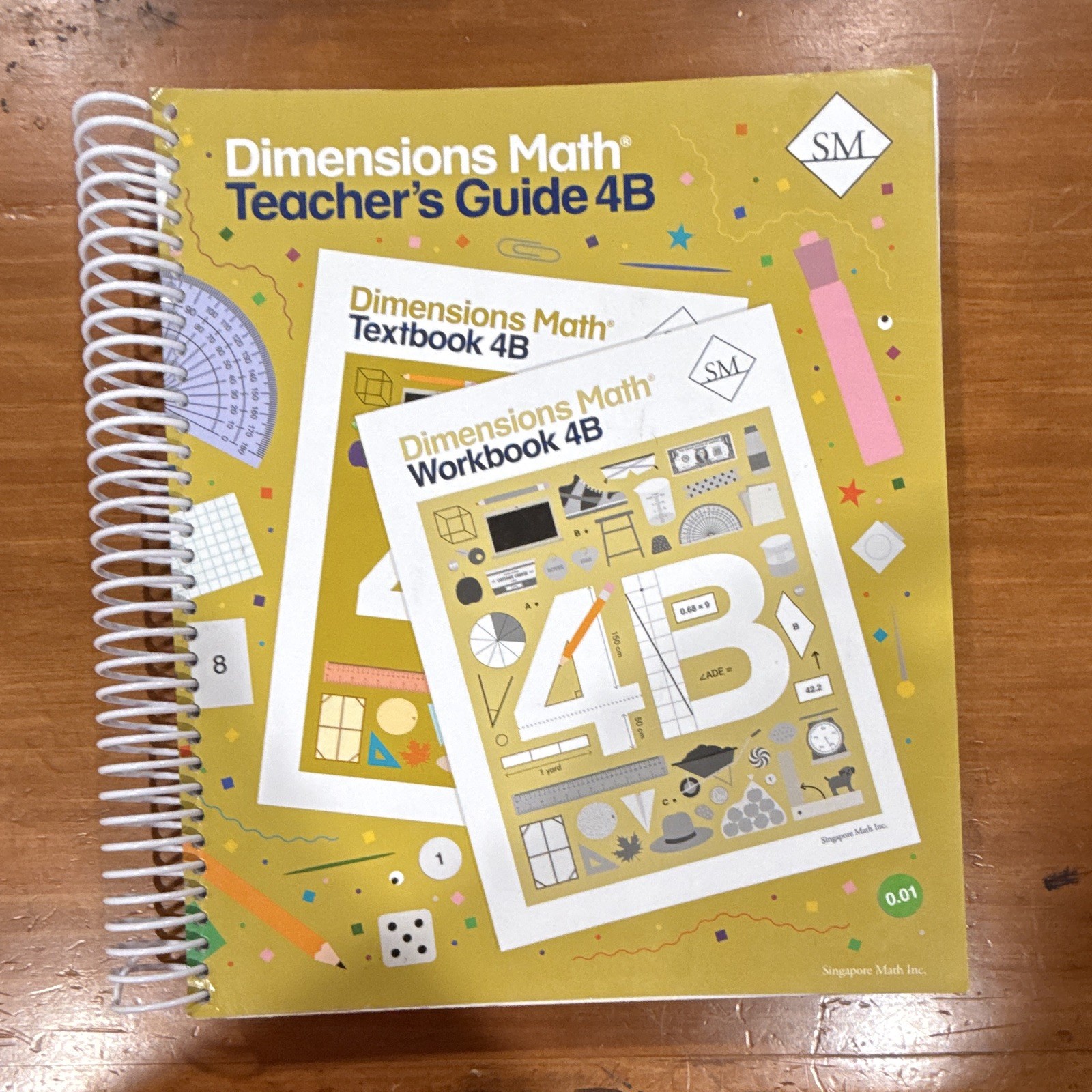 Singapore Math Inc. Dimensions Math Teacher’s Guide 4B Spiral Bound