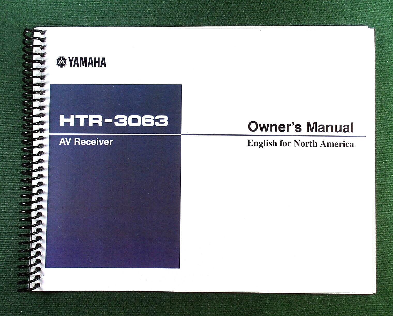 Yamaha HTR-3063 Instruction Manual: Full Color 80 Pages & Protective Covers!