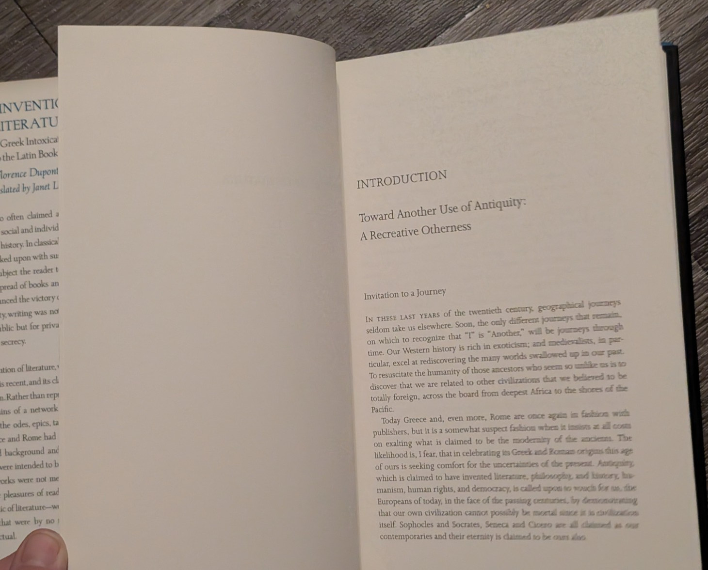 Invention of Literature : From Greek Intoxication to the Latin Book by Johns…