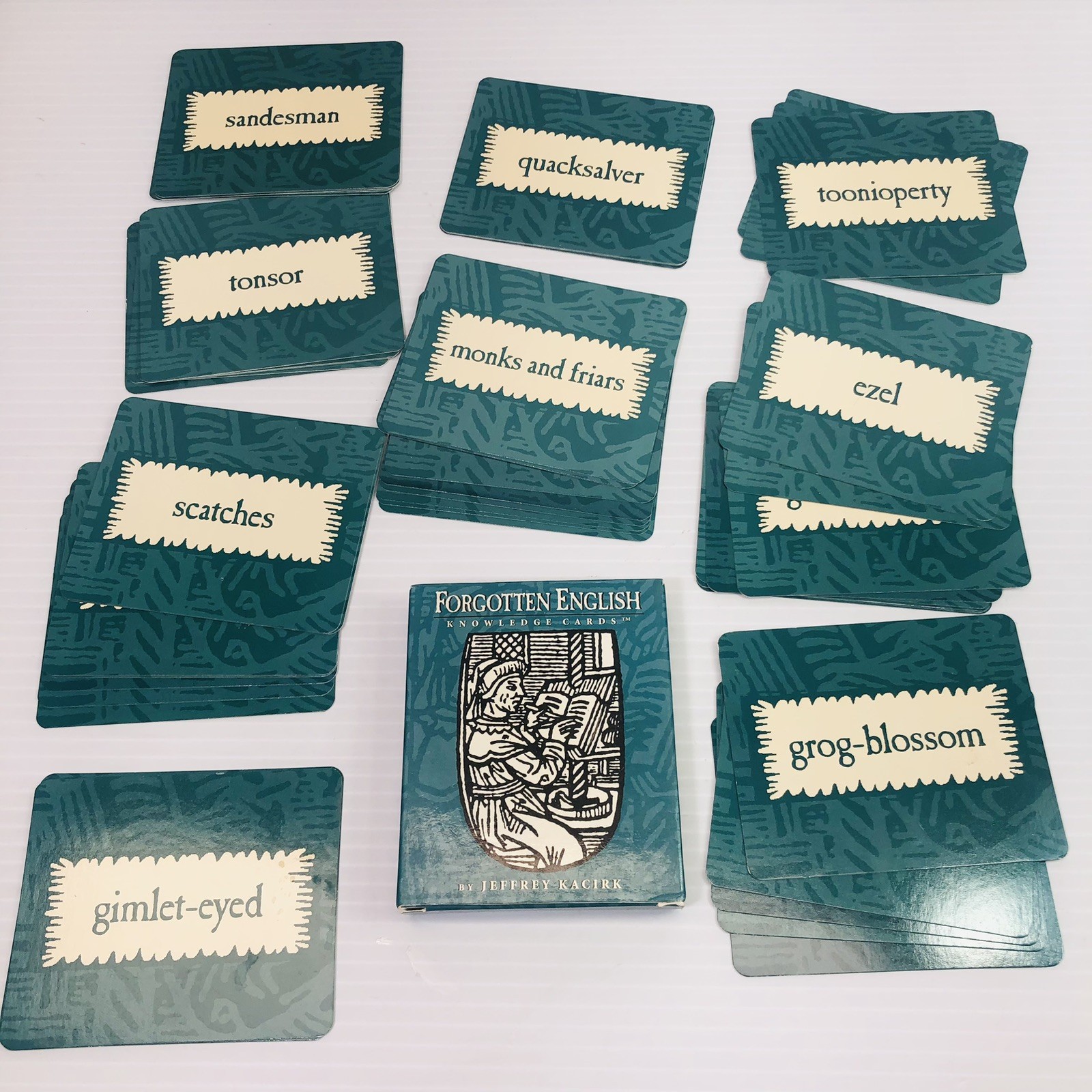 Forgotten English Educational Flash Card Deck Jeffrey Kacirk Pomegranate