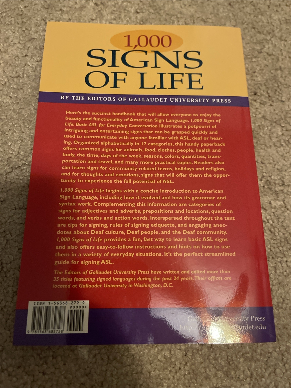 500 Flash Cards of American Sign Language With Book, 1,000 Signs Of Life