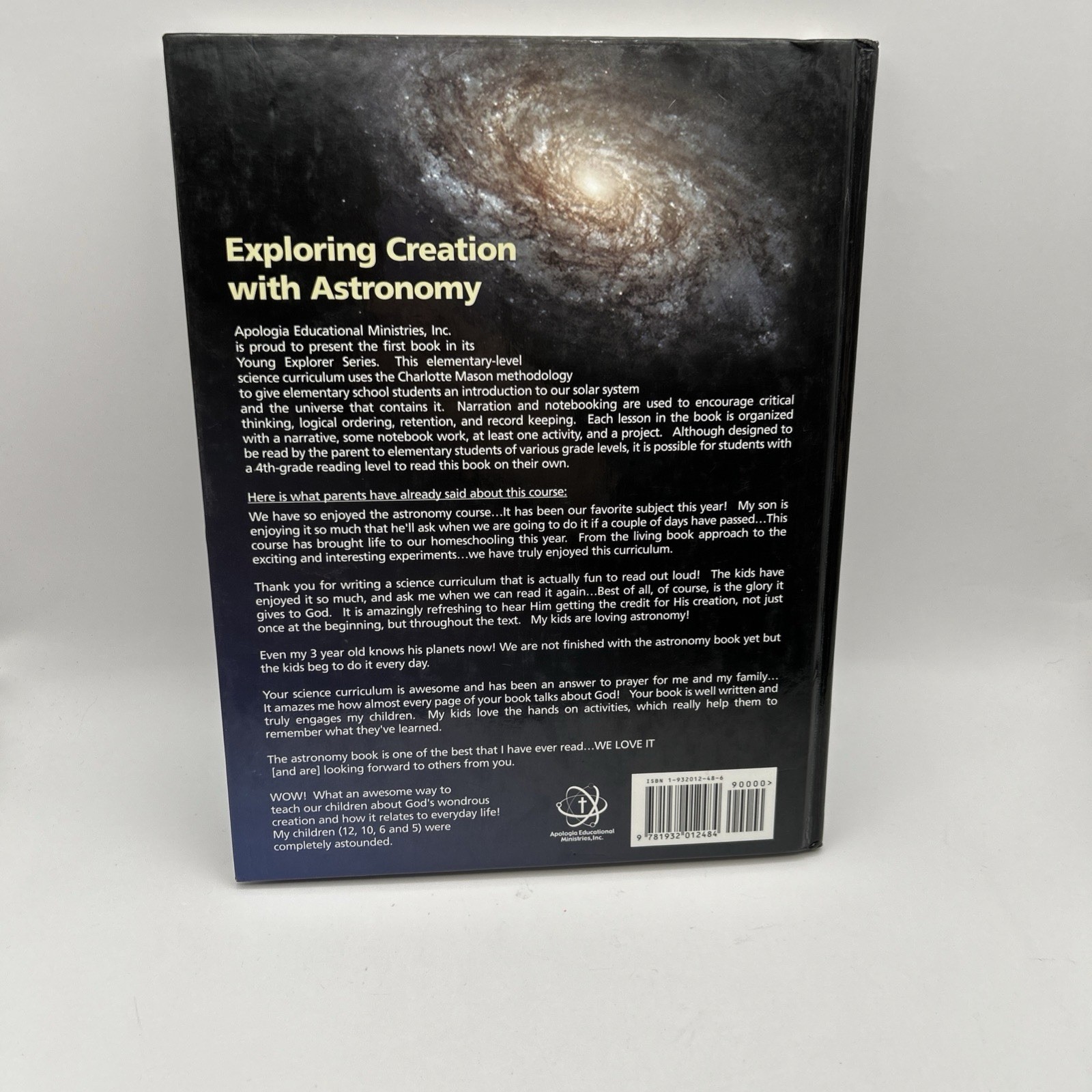 Apologia Exploring Creation with Astronomy Student Textbook Young Explorer Ser.