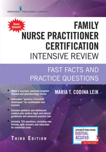 Family Nurse Practitioner Certification Intensive Review, Third Edition: – GOOD