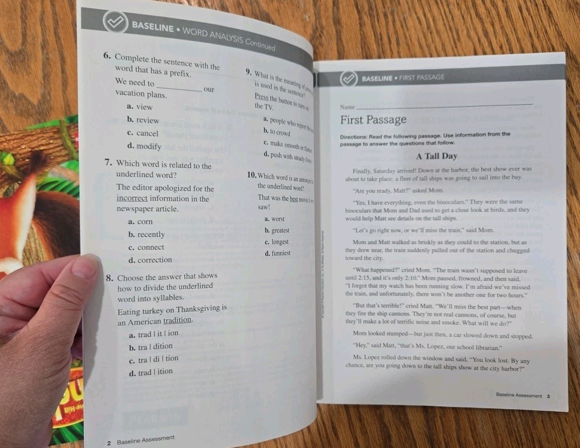 ReadyGEN Assessment Student Book Grade 4 PEARSON Homeschool/Classroom Excellent
