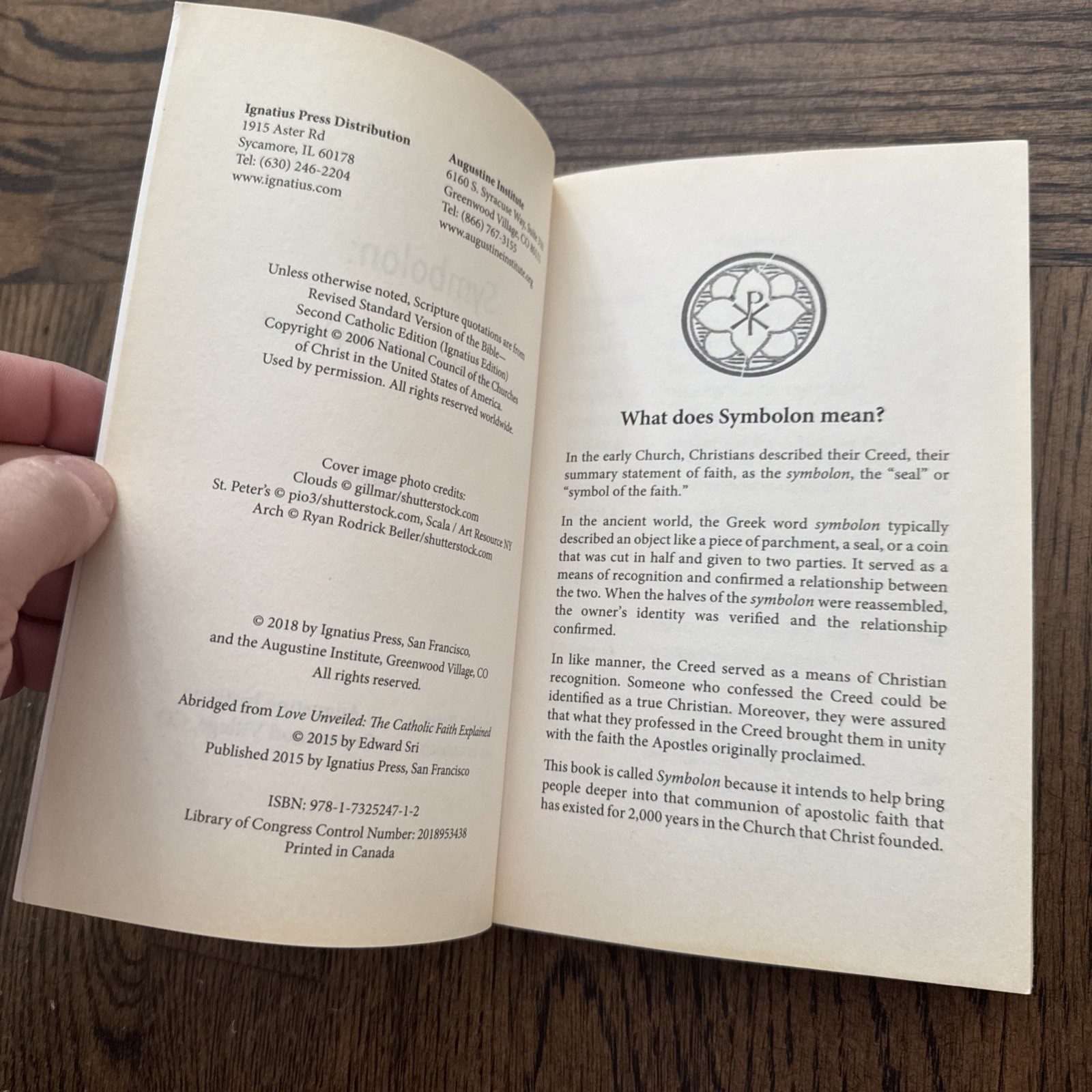 Symbolon : The Catholic Faith Explained by Ignatius Press – Augustine Institute