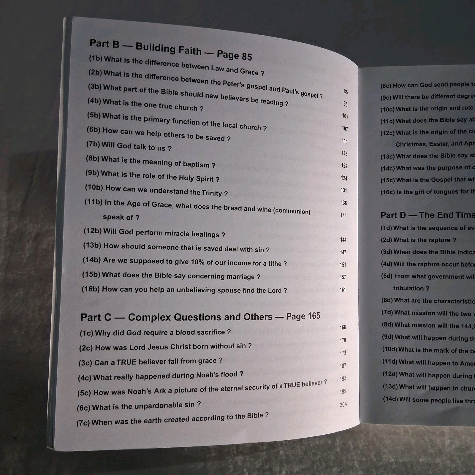 Questions and Answers from the Bible by Feldick, Les E. Please Read
